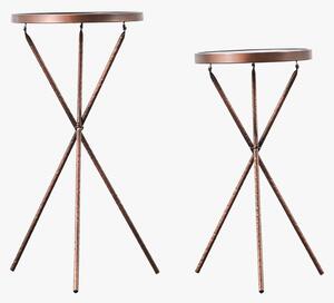 Katherine Side table in Bronze, Set of 2