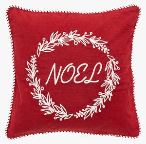 Festive Wreath and Noel Cushion Cover