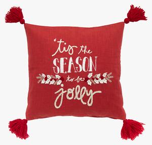 Tasselled Tis The Season Cushion Cover