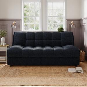 Return - Emery Squish Soft Chenille Clic Clac Storage Sofa Bed, Navy