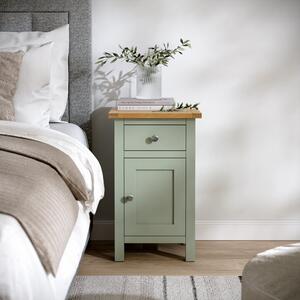 Bromley 1 Drawer & 1 Door Bedside Table Sage (Green)