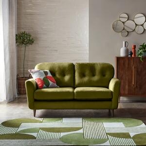 Return - Sven Opulent Velvet 2 Seater Sofa, Olive