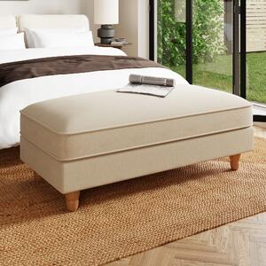 Beatrice Luna Long Footstool with Storage Luna Natural