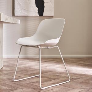 Rocco Set Of 2 Dining Chairs, Metal White