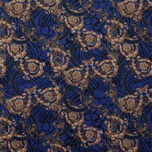 Baroque VELVET Fabric Blue
