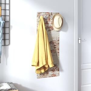 Wall Mounted Coat Rack 80x30 cm Tempered Glass Brick Wall
