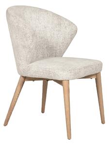 Elkhorn Fabric Dining Chair With Oak Legs In Natural