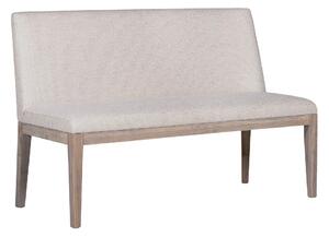 Fenwick Wooden Small Dining Bench With Fabric Seat In Natural