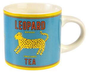 Rex London Leopard Ceramic Mug Blue