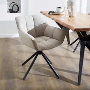 Henson Swivel Dining Chair, Fabric Natural