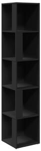 Corner Cabinet Black 33x33x164.5 cm Engineered Wood