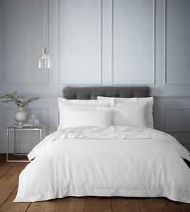 Hotel 230 Thread Count Cotton Percale Duvet Cover White White