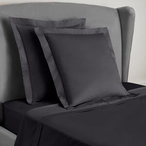 Dorma Egyptian Cotton 400 Thread Count Percale Continental Pillowcase Dark Grey
