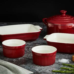 Barbary & Oak Ceramic Ovenware Gift Set Red
