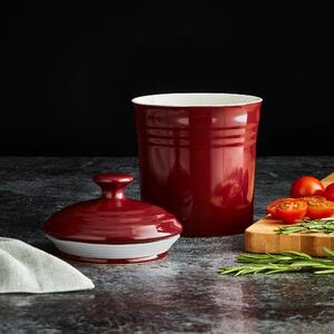 Barbary & Oak Ceramic 17cm Storage Jar Red