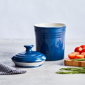 Barbary & Oak Ceramic 17cm Storage Jar Blue