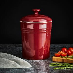 Ceramic 23cm Storage Jar Red