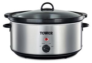 Tower 6.5 Litre Stainless Steel Slow Cooker