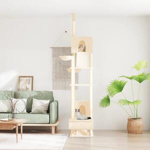 Floor to Ceiling Cat Tree Cream 277-303 cm