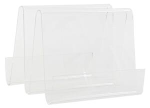 Magazine rack DKD Home Decor Transparent Acrylic (30 x 31 x 25 cm)