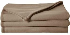 Blanket Poyet Motte POLECO Taupe 240 x 260 cm 100 % polyester