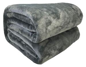 Blanket Poyet Motte Dark grey 240 x 220 cm