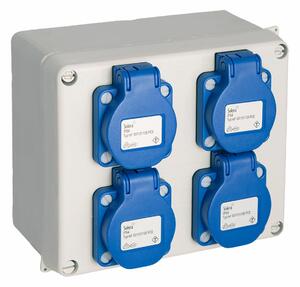 Socket box Solera 817-42p Watertight 16,5 x 13,5 x 7 cm 250 V 16 A IP54