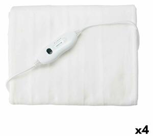 Electric Blanket 60 W White Polyester 80 x 1 x 150 cm (4 Units)