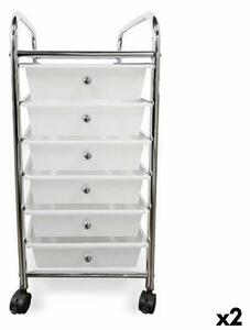 Chest of drawers Confortime Conforti Metal (2 Units) (33 x 38,5 x 66,5 cm)