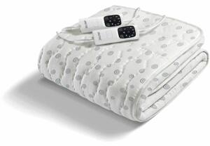 Electric Blanket IMETEC 16631 White/Grey Cotton
