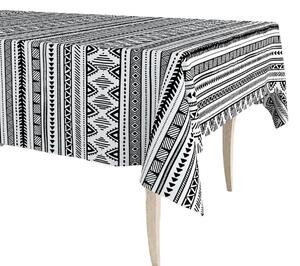 Tablecloth roll Exma White Black 140 cm x 25 m