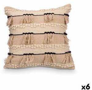 Cushion 4739 Black Natural 45 x 15 x 45 cm (6 Units)