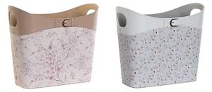 Magazine rack DKD Home Decor Blue White Grey Light Pink Polyurethane PVC 39 x 21 x 34 cm (2 Units)