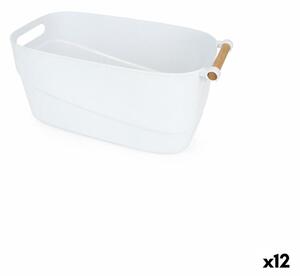 Multi-purpose basket Confortime 40 x 21,5 x 18 cm Plastic With handles 12 Units