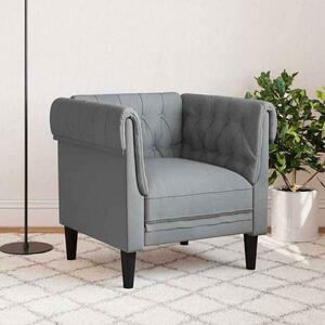 Ardino Fabric 1 Seater Sofa In Light Grey