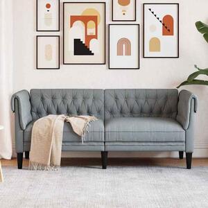 Ardino Fabric 2 Seater Sofa In Light Grey