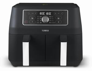 Tower Vortx 8 Litre Dual Basket Air Fryer Black