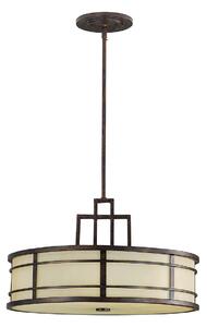 FE-FUSION-P-L Fusion 3 Light Ceiling Pendant Light In Grecian Bronze