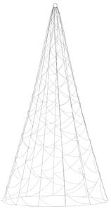 Christmas Tree on Flagpole Warm White 500 LEDs 300 cm
