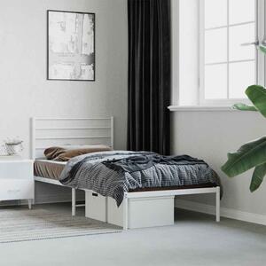 Dubuque Metal Small Double Bed - White