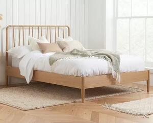 Jordan Wooden Double Bed In Oak