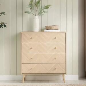 Helena Wooden Chest Of 4 Drawers In Oak