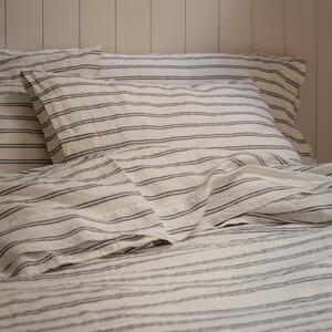 Piglet Ivory Kemptown Stripe Linen Blend Pillowcase (Pair) Size Super King