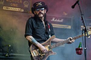 Photography Lemmy Kilmister of Motorhead at Glastonbury Festival 2015, Samir Hussein