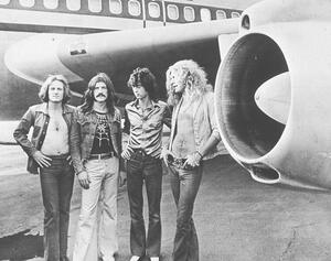 Photography Led Zeppelin With The Starship, 1973, Hulton Archive