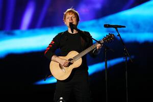 Photography Ed Sheeran on stage during Global Citizen Live, Marc Piasecki