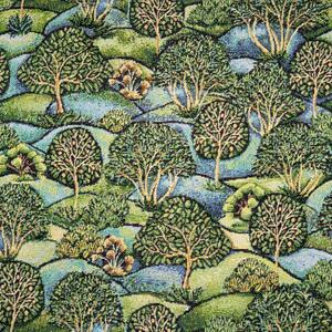 New Forest Hill Fabric Green