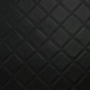 Trellis Vinyl Embossed Upholstery Fabric Black