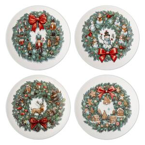 Bloomingville Valentin side plate Ø12,5 cm 4 pieces Green