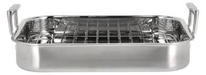 Pillivuyt Somme oven pan with grid 32x26,5x5,5 cm Stainless steel